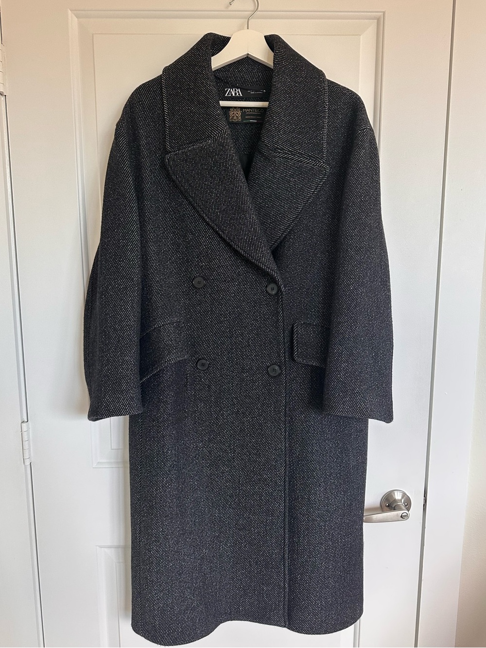 Wool blend coat ZARA Manteco 70% wool
